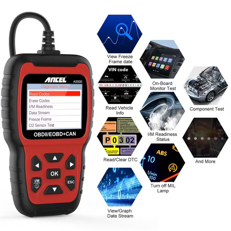 Alle OBDII-Funktionen, mehrspr – Car Diagnostic Tool Bewertung und Preis