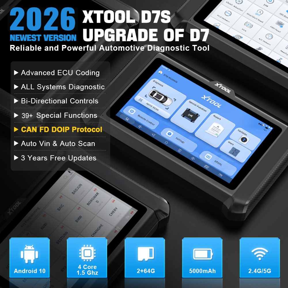 USA Lager XTOOL D7S Auto-ECU-C – Car Diagnostic Tool Bewertung und Preis